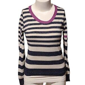 [Arizona] Purple, Blue & White Sparkly Sweater